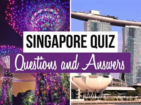 92 Singapore Trivia Questions (Ranked from Easiest .